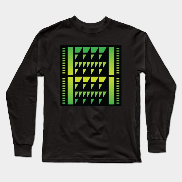 “Dimensional Forest (2)” - V.6 Green - (Geometric Art) (Dimensions) - Doc Labs Long Sleeve T-Shirt by Doc Labs